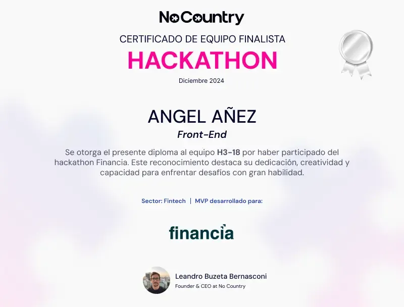No Country - Hackathon Diciembre 2024