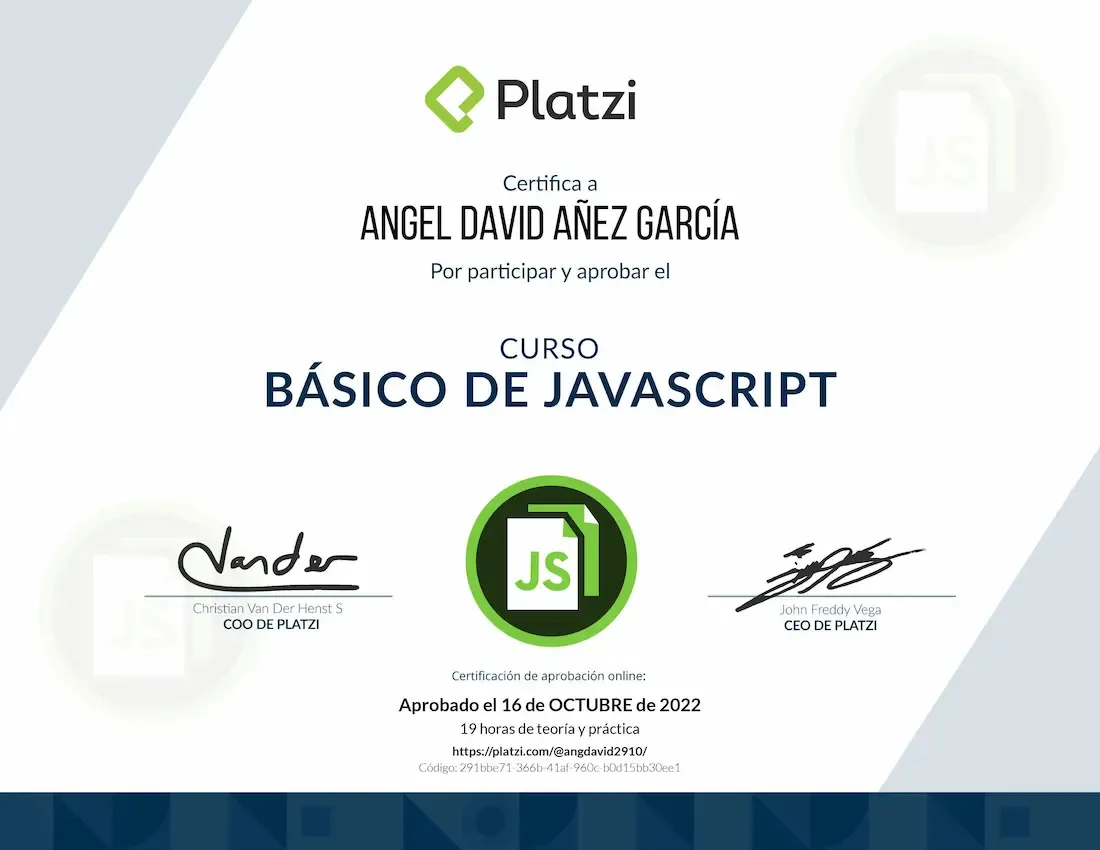 Platzi - Curso Básico de JavaScript