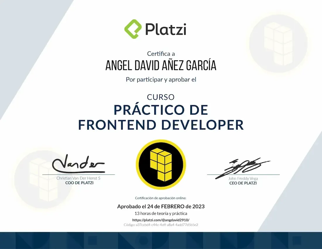 Platzi - Curso Práctico de Frontend Developer