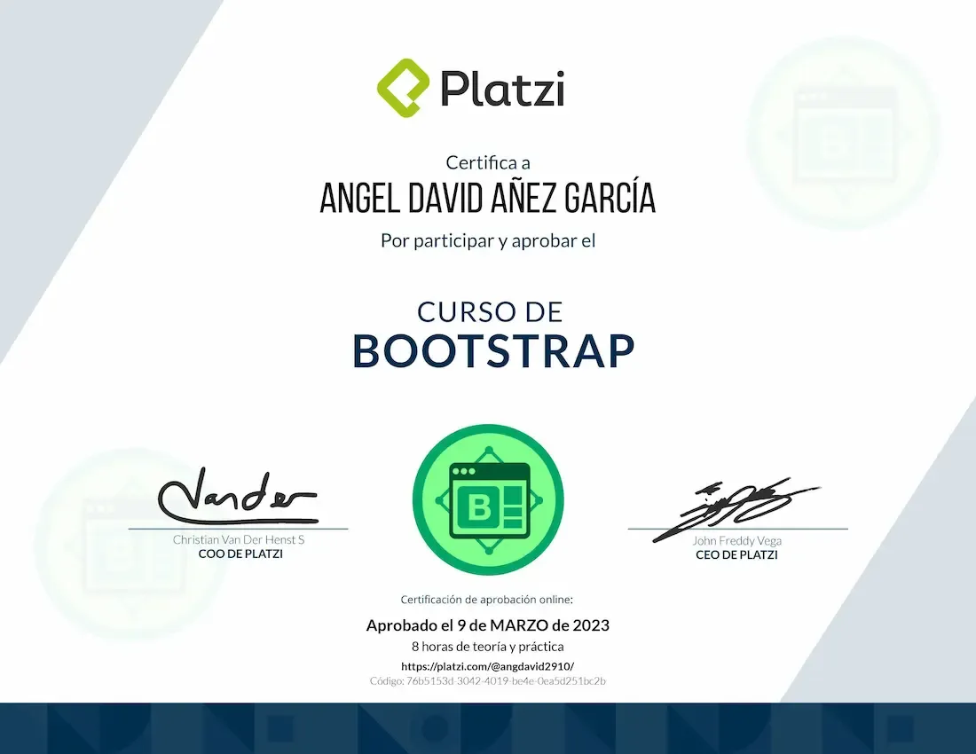 Platzi - Curso de Bootstrap 4