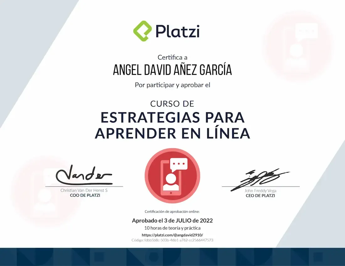Platzi - Curso de Estrategias para Aprender en Línea
