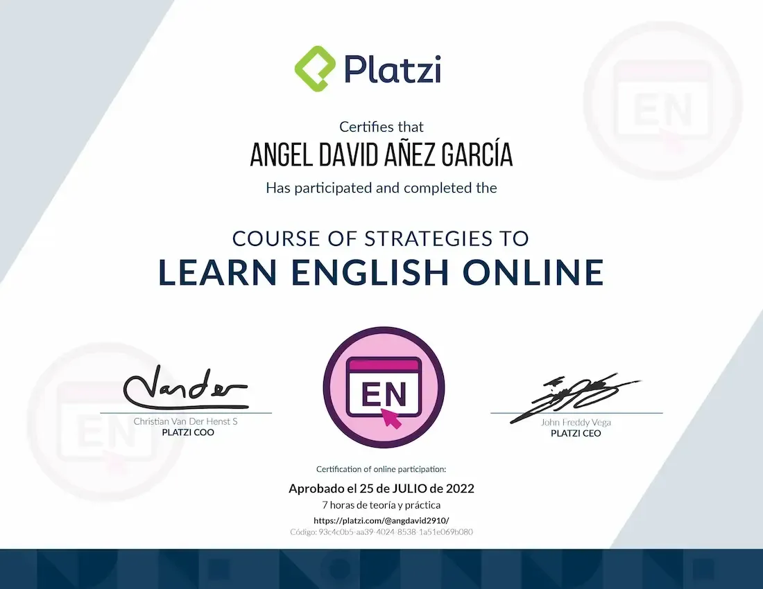Platzi - Curso de Inglés Gratis, Estrategias para Aprender en Línea