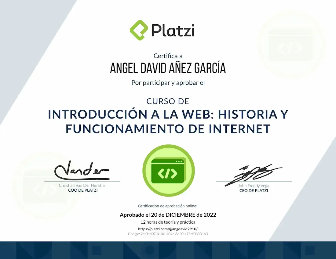 Platzi - Curso de Introducción a la Web, Historia y Funcionamiento de Internet