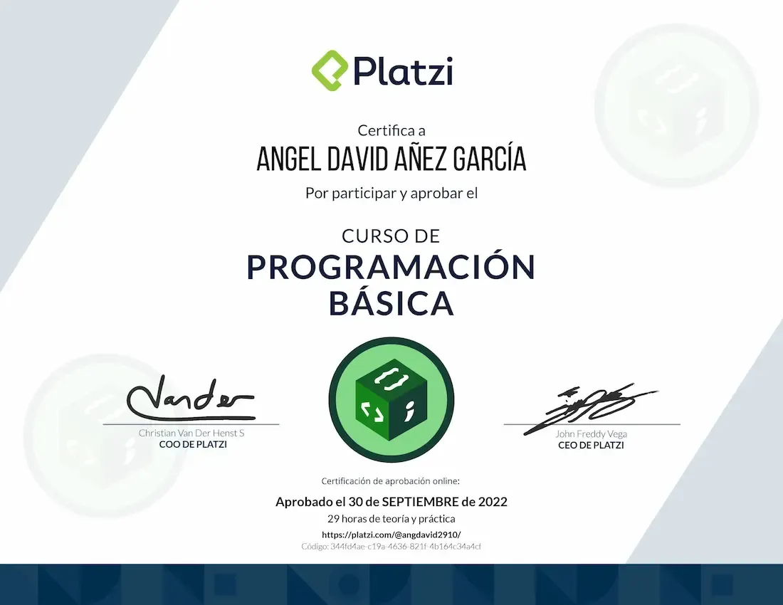 Platzi - Curso de Programación Básica