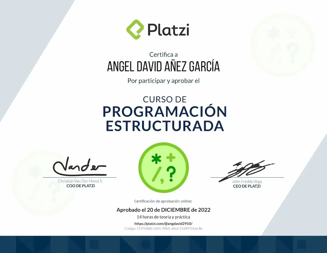 Platzi - Curso de Programación Estructurada